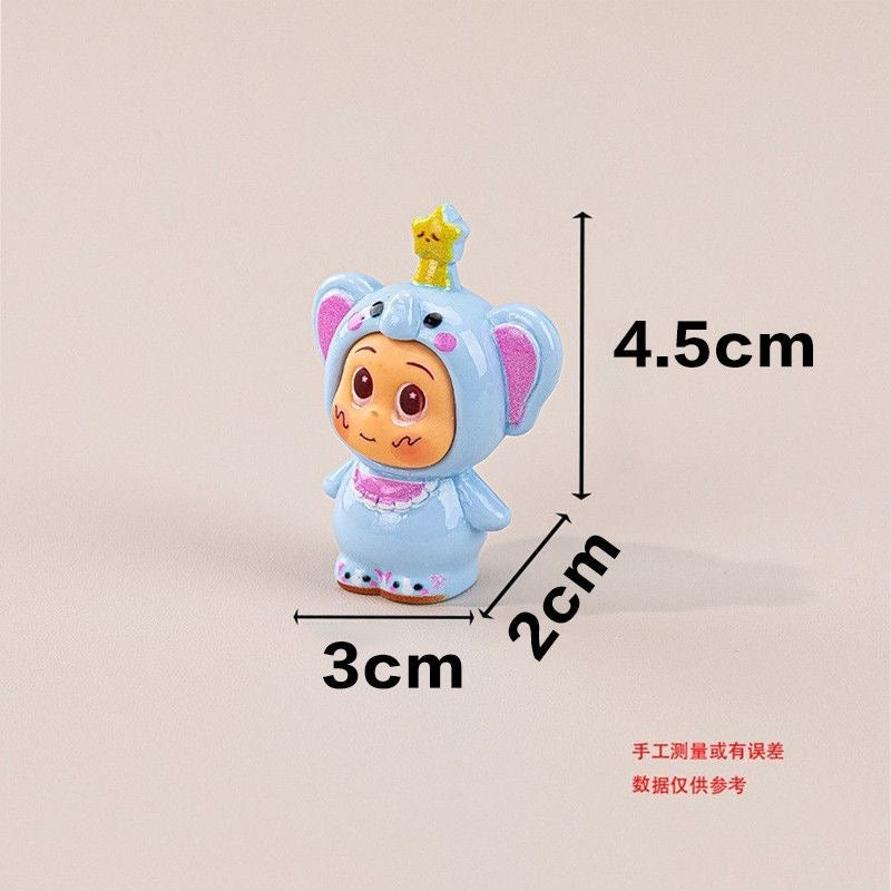 Animal Star Cub DIY Accessory – Trendy Resin Figurine