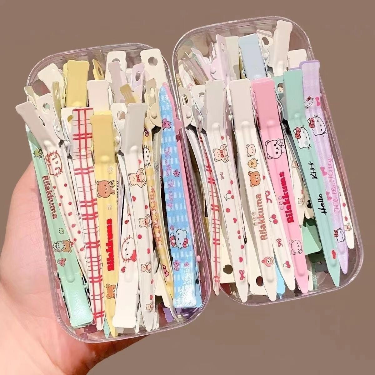 Hello Kitty Series Metal Sectioning Clip – Versatile, Non-Crease Side Clip for Face Washing and Styling