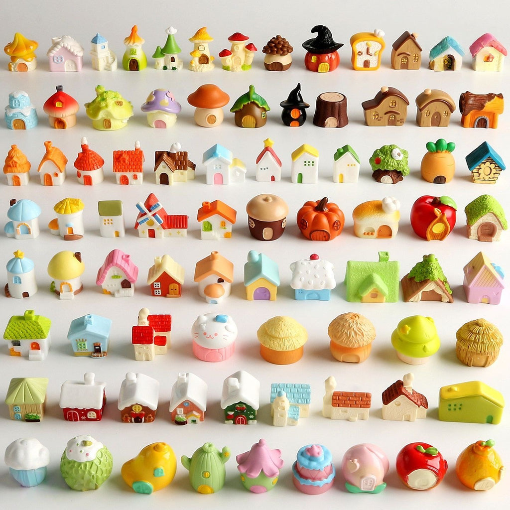 New Mini Fairy-Tale Candy Cottage Blind Bag – Cartoon Miniature House Model Ornament & Trendy Accessory