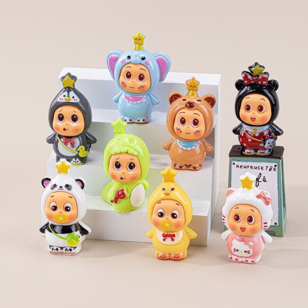 Animal Star Cub DIY Accessory – Trendy Resin Figurine