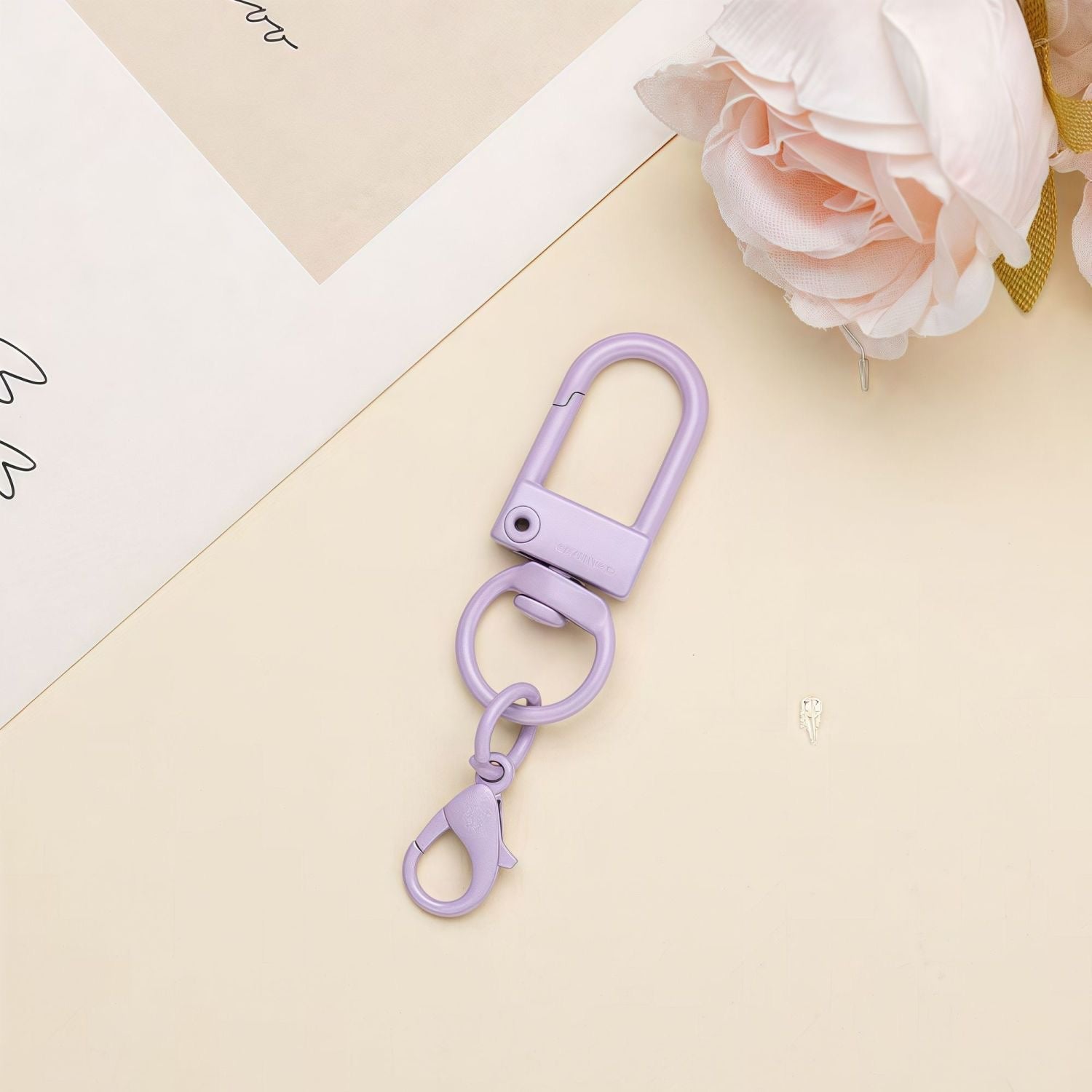 Macaron-finish lobster clasp charm – DIY fuse bead keychain accessory