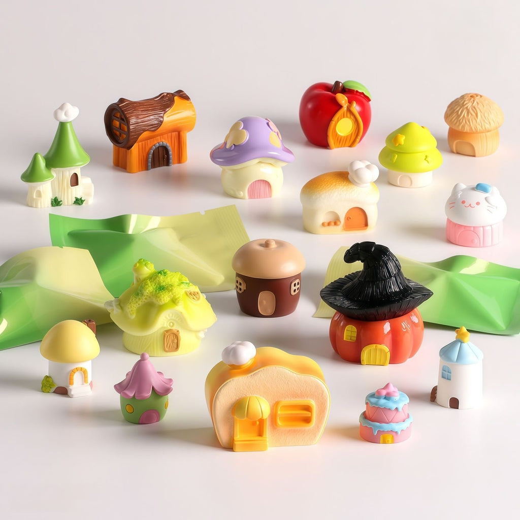 New Mini Fairy-Tale Candy Cottage Blind Bag – Cartoon Miniature House Model Ornament & Trendy Accessory