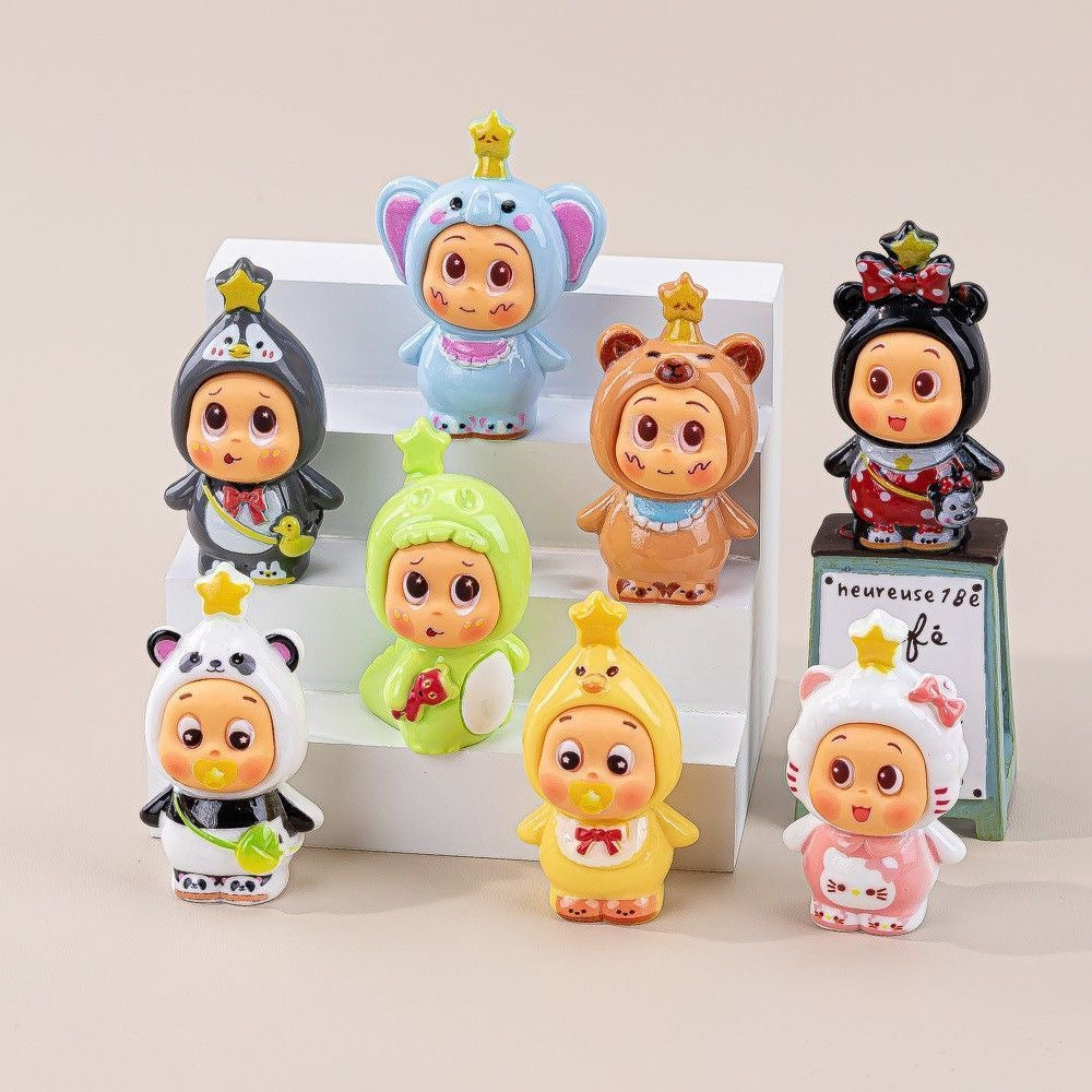 Animal Star Cub DIY Accessory – Trendy Resin Figurine