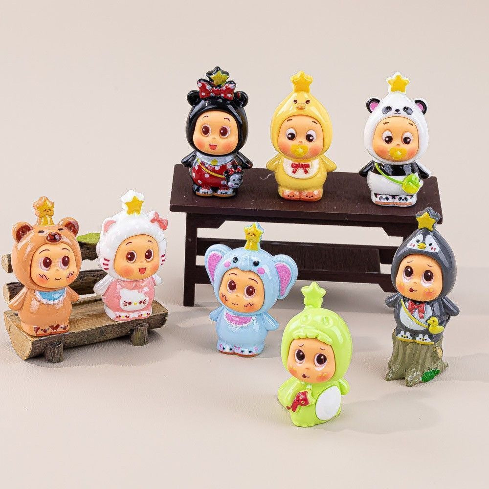 Animal Star Cub DIY Accessory – Trendy Resin Figurine